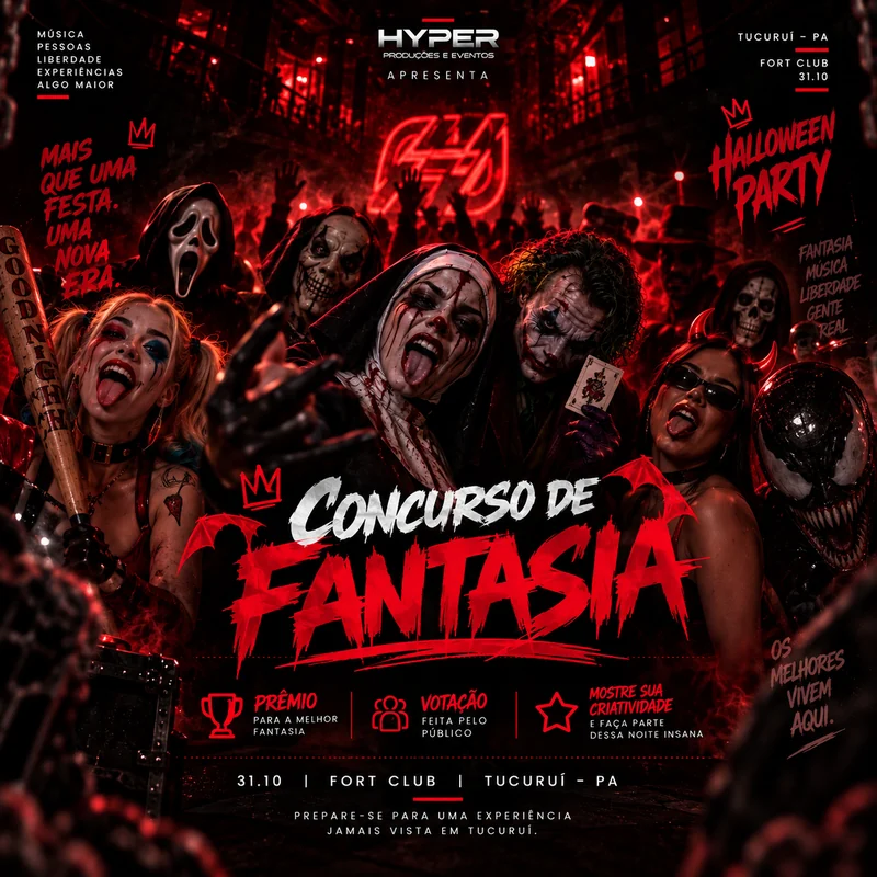 Concurso com premiação para a melhor fantasia