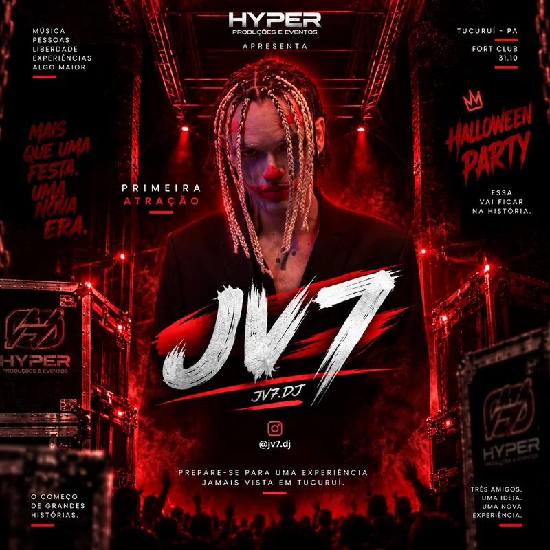 DJ JV7 confirmado na Halloween Party HYPER